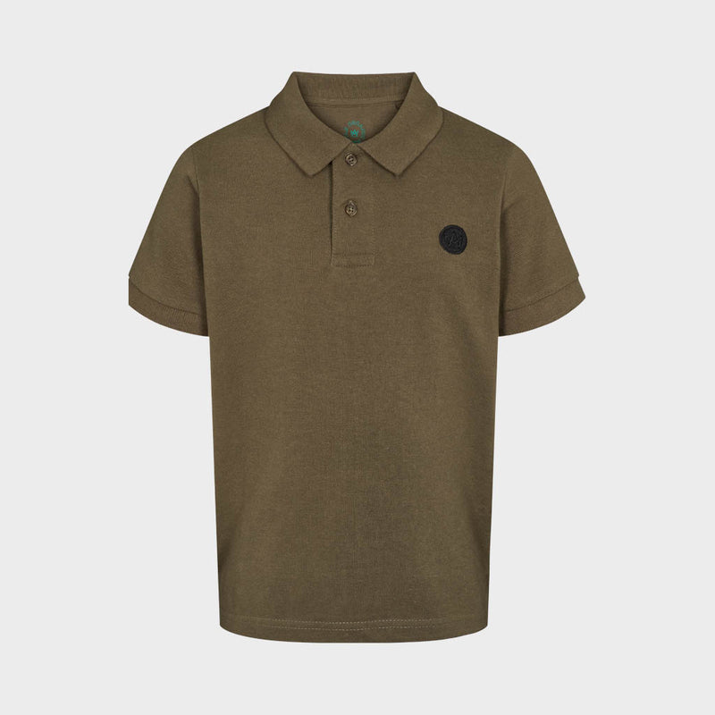 Kronstadt Kids Albert Organic/Recycled polo T-shirts - kids Army