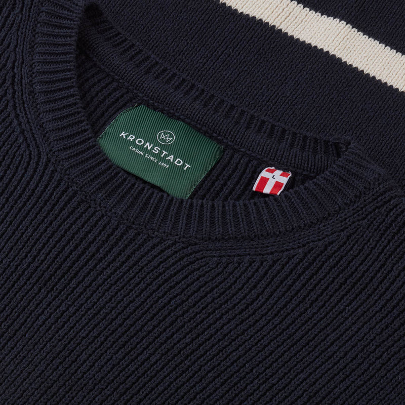 Kronstadt Banks Recycled cotton knit Knits Navy