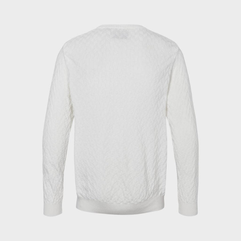 Kronstadt Bertil Cotton crew neck knit Knits Off White