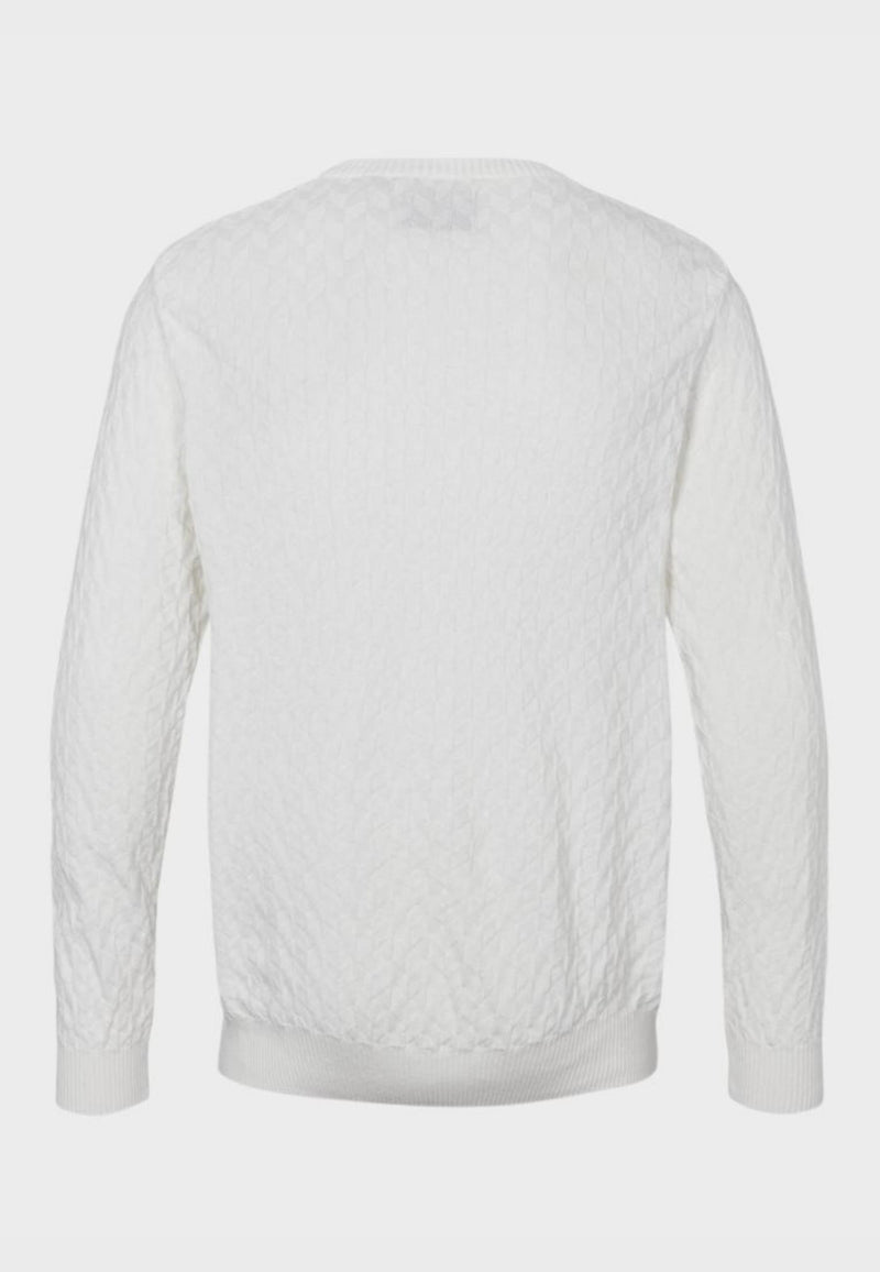 Kronstadt Bertil Cotton crew neck knit Knits Off White