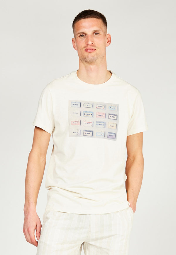 Kronstadt Clive Recycled cotton printed t-shirt Tee Tape