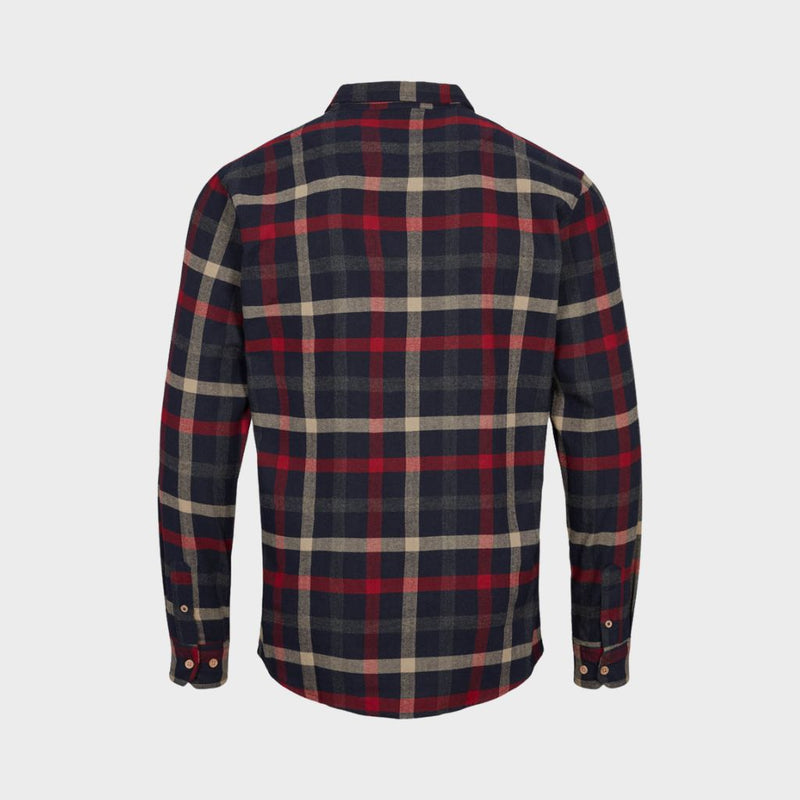 Kronstadt Dean Check Gr. 40 shirt Shirts L/S Claret Red