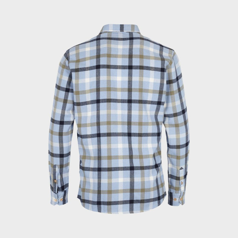 Kronstadt Dean Check Gr. 40 shirt Shirts L/S Light blue