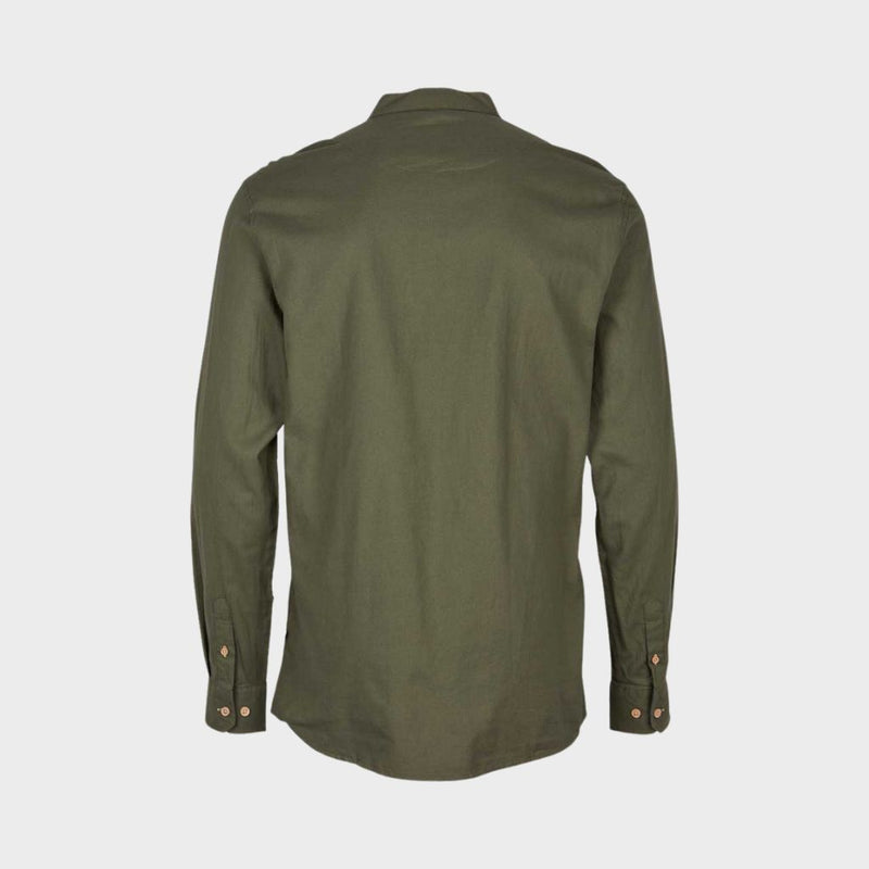 Kronstadt Dean Diego Cotton henley shirt Shirts L/S Army