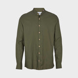 Kronstadt Dean Diego Cotton henley shirt Shirts L/S Army