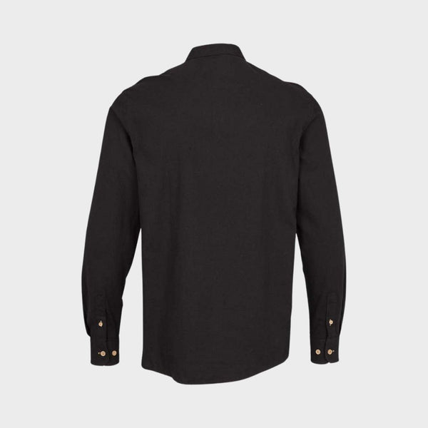 Kronstadt Dean Diego Cotton henley shirt Shirts L/S Black