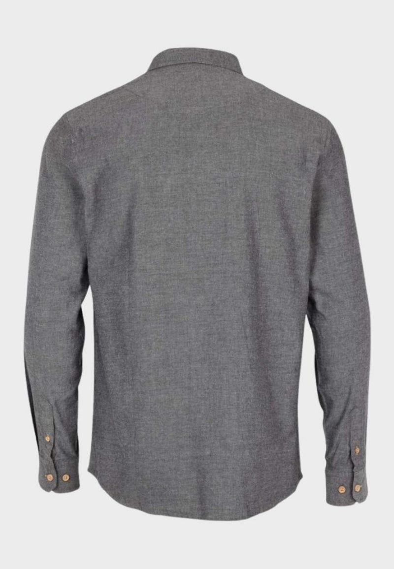 Kronstadt Dean Diego Cotton shirt Shirts L/S Grey