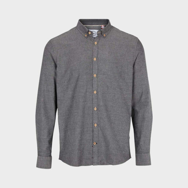 Kronstadt Dean Diego Cotton shirt Shirts L/S Grey