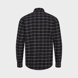Kronstadt Dean Flannel check 25 shirt Shirts L/S Black / Grey