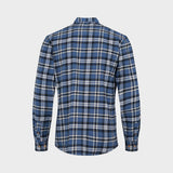 Kronstadt Dean Flannel check shirt Shirts L/S Dutch Blue