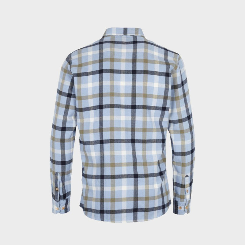 Kronstadt Johan Check Gr. 40 shirt Shirts L/S Light blue