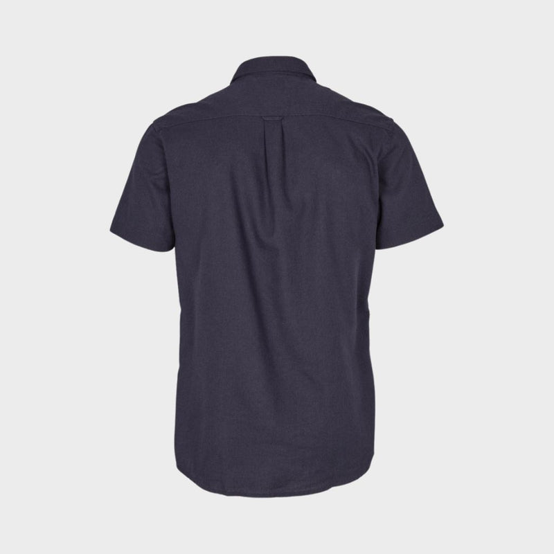 Kronstadt Johan Linen S/S shirt Shirts S/S Navy