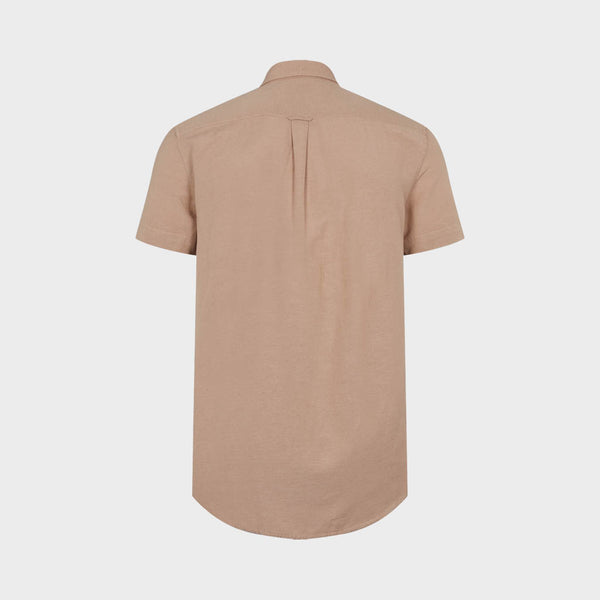 Kronstadt Johan Linen S/S shirt Shirts S/S Sand
