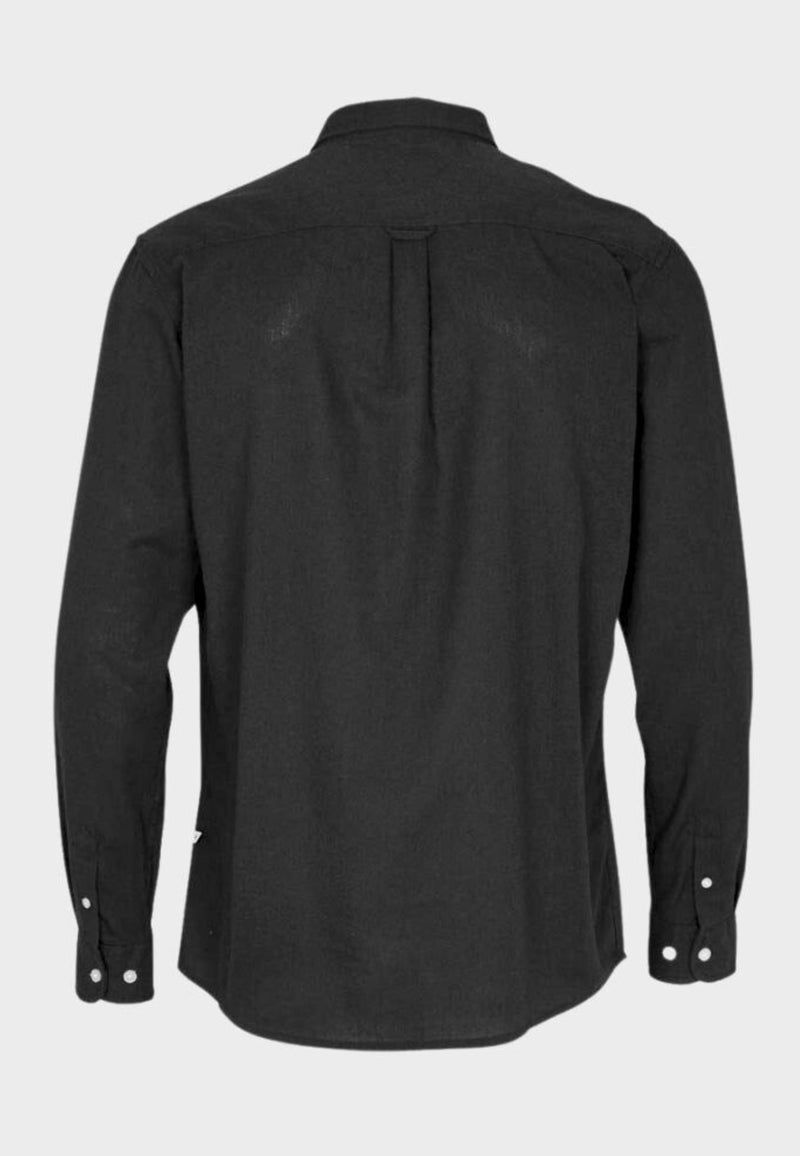 Kronstadt Johan Linen shirt Shirts L/S Black