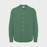 Kronstadt Johan Muslin Henley shirt Shirts L/S Ivy Green