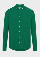 Kronstadt Johan Muslin shirt Shirts L/S Ivy Green