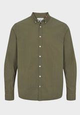 Kronstadt Johan Seersucker shirt Shirts L/S Moss/Moss