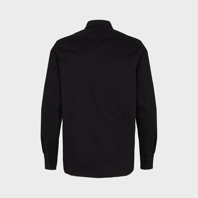 Kronstadt Johan Twill shirt Shirts L/S Black