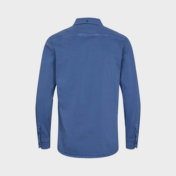 Kronstadt Johan Twill shirt Shirts L/S Dutch Blue