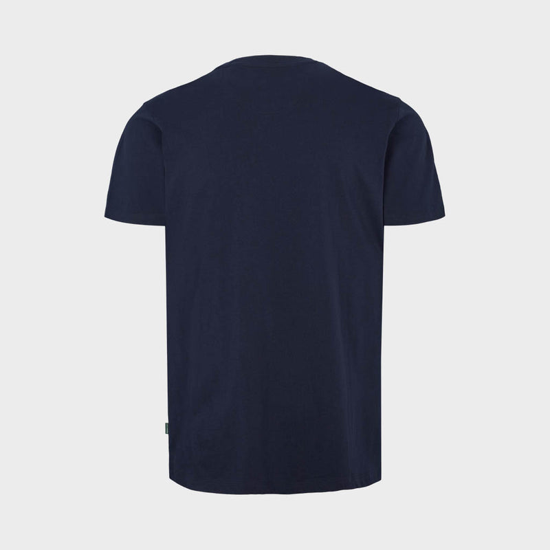 Kronstadt Ledger Printed T-shirt Tee Navy