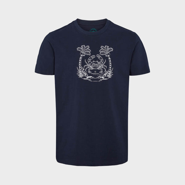 Kronstadt Ledger Printed T-shirt Tee Navy
