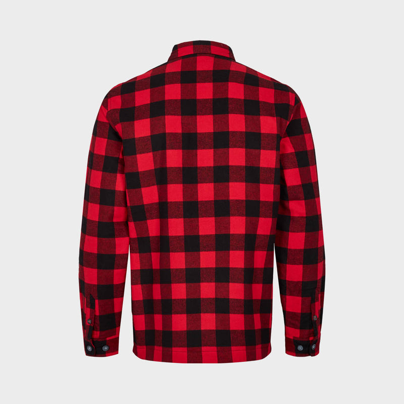 Kronstadt Ramon Flannel check 12 quilt overshirt Overshirts Red / Black