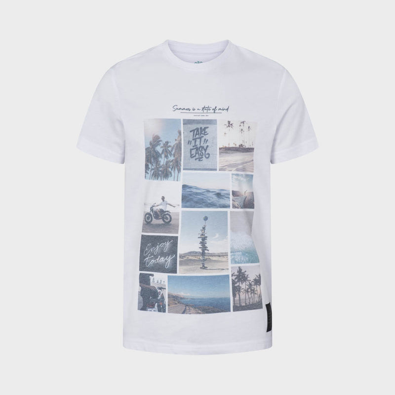 Kronstadt Kids Timmi Organic/Recycled summer print t-shirt T-shirts - kids Take it easy