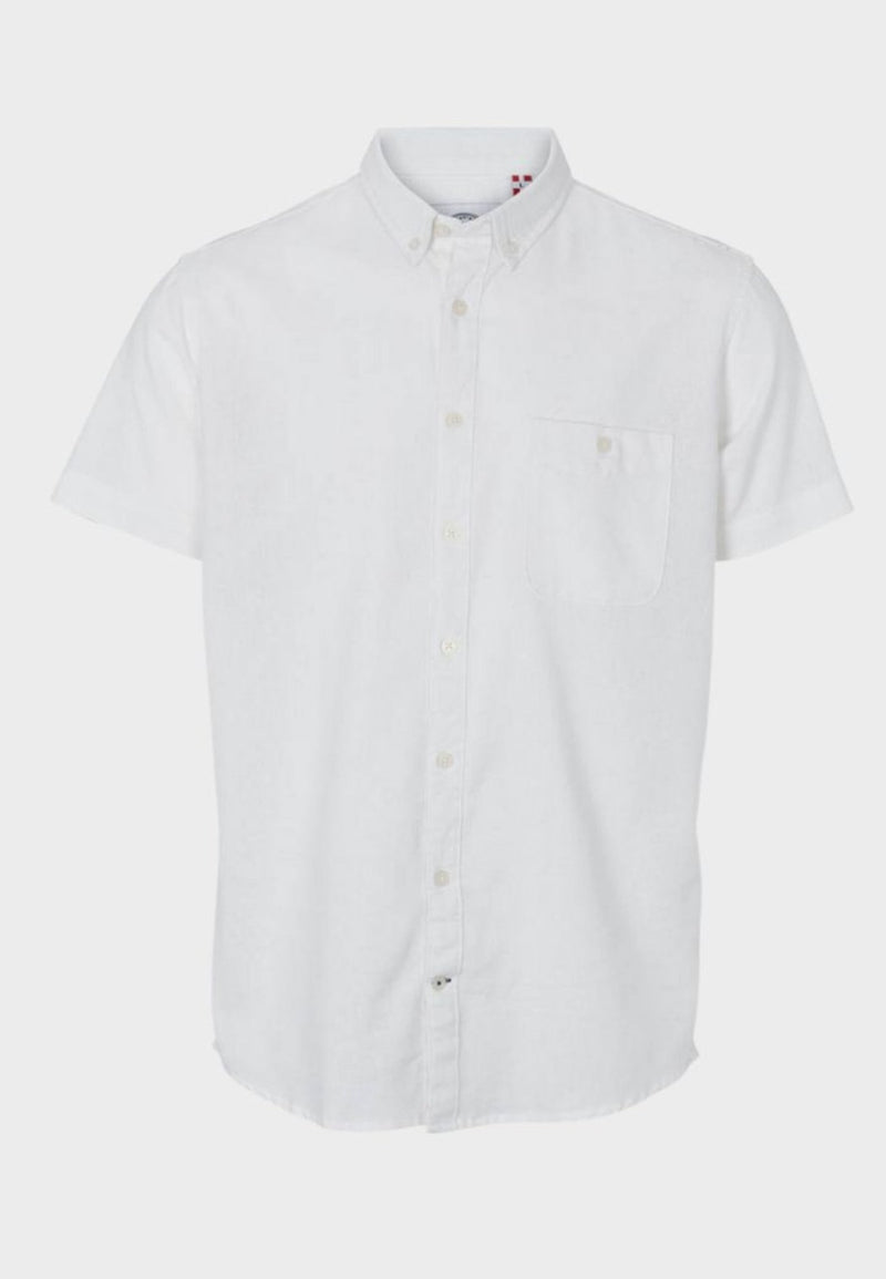 Johan Linen S/S shirt - Off White - Kronstadtbrand