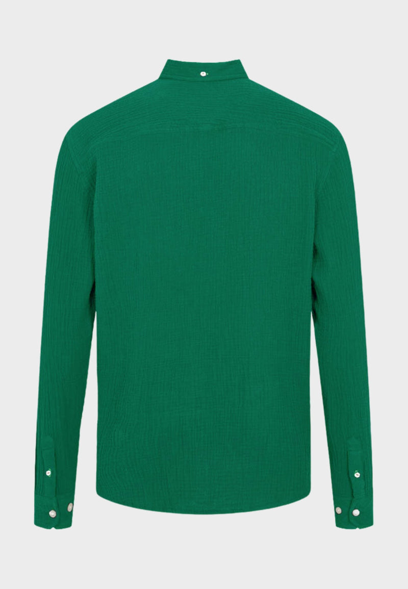 Johan Muslin shirt - Ivy Green - Kronstadtbrand