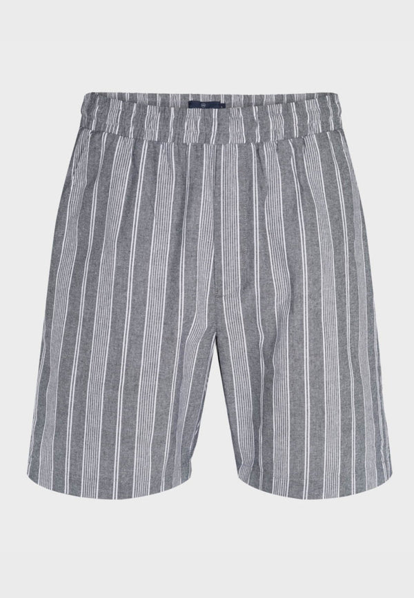 Stanley Linen Stripe 04 shorts - Dutch Blue - Kronstadtbrand