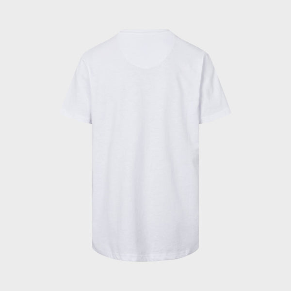 Timmi Organic/Recycled flock print T-shirt - Bright White - Kronstadtbrand