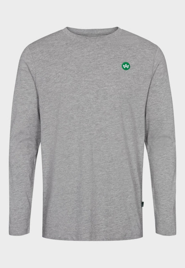 Timmi Organic/Recycled L/S t-shirt - Grey mel - Kronstadtbrand
